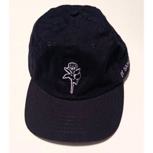 BSR by Samii Ryan Kanji Lust Black Dad Style Rose Hat Adjustable NWOT